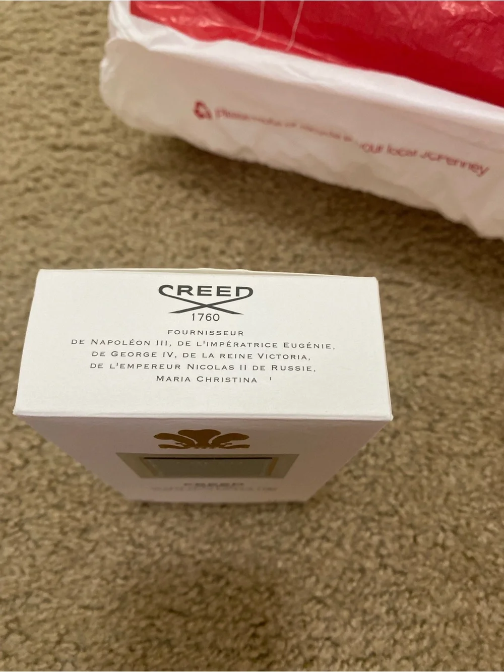 Creed Silver Mountain Water White & Gold Box